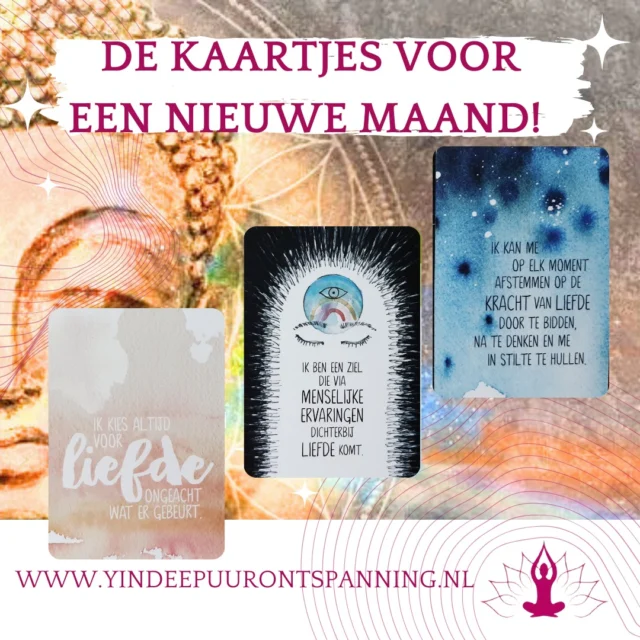 De kaarten zijn onthuld!

De boodschappen voor elke kaart zijn nu beschikbaar. Ik nodig je uit om te ontdekken welke inzichten jouw gekozen kaart je brengt.

Ik ben benieuwd: wat heeft de boodschap van jouw kaart jou gebracht? Deel je ervaring of inzicht in de reacties hieronder; ik lees ze graag!

Liefs,
Eleonora
www.yindeepuurontspanning.nl